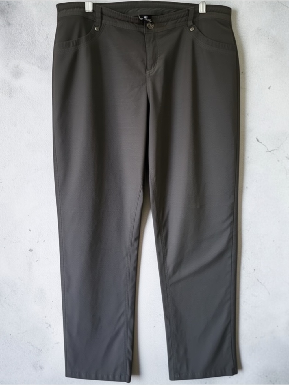 KUHL Womens Gray Splash Straight Leg Hiking Travel Pants Size 14 Reg RN108846